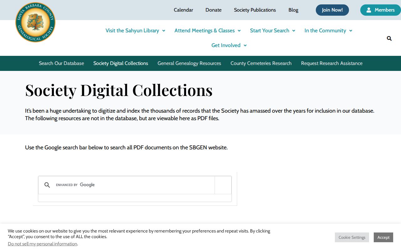 Goleta city directory genealogical society holdings