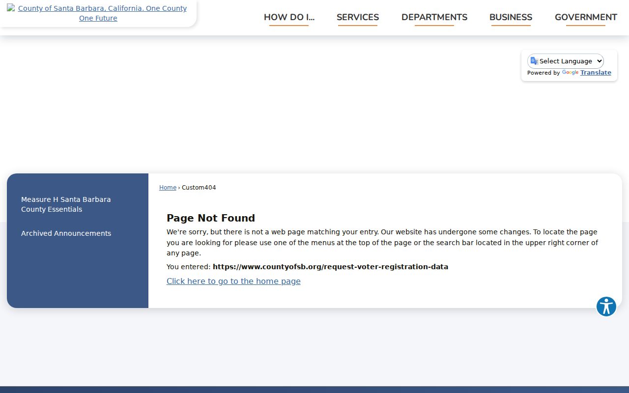 Goleta neighbors voter data request channel and privacy limits